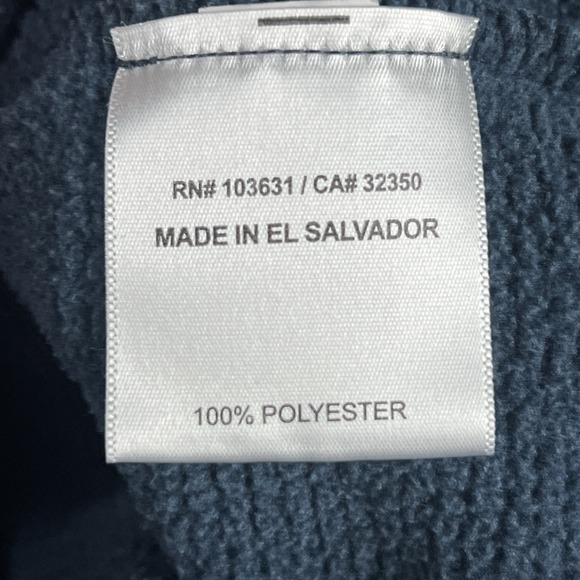 Simms Fishing Products Sweater Mens Small Blue 1/4 Zip Ribbed Chest Pocket - Picture 10 of 12